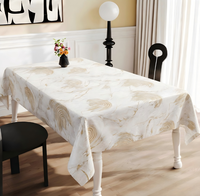 Nappe de luxe en PVC imprimée, motif personnalisé, taille et couleur au choix, imperméable, anti-taches, serviette de thé multifonctionnelle, couverture de table de jardin