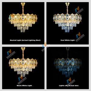 Lámpara de Techo Colgante de Cristal de Lujo Personalizada, Lámpara de Araña LED Moderna y Decorativa para el Hogar - Product Image 4