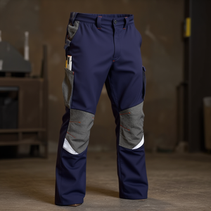 Pantalon de travail industriel léger pour homme TTAKE, en polyester, résistant à l'abrasion, avec plusieurs poches, genoux renforcés, usage intensif - Product Image 3