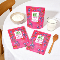 Sachet alimentaire refermable personnalisé avec logo, pochette à fermeture éclair de haute qualité pour l'emballage alimentaire, idéal pour le stockage de denrées sèches et de snacks, fourni directement par l'usine.