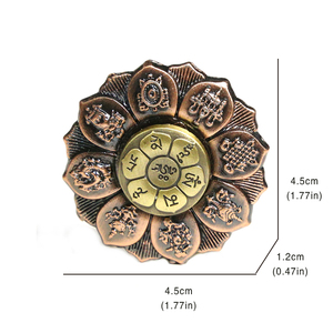 Spinner de Mano Lotus EDC, Giroscopio Metálico para Dedos, Ojo de Buda, Inspirado en el Loto, Regalo Creativo para Amantes de los Spinners - Product Image 3
