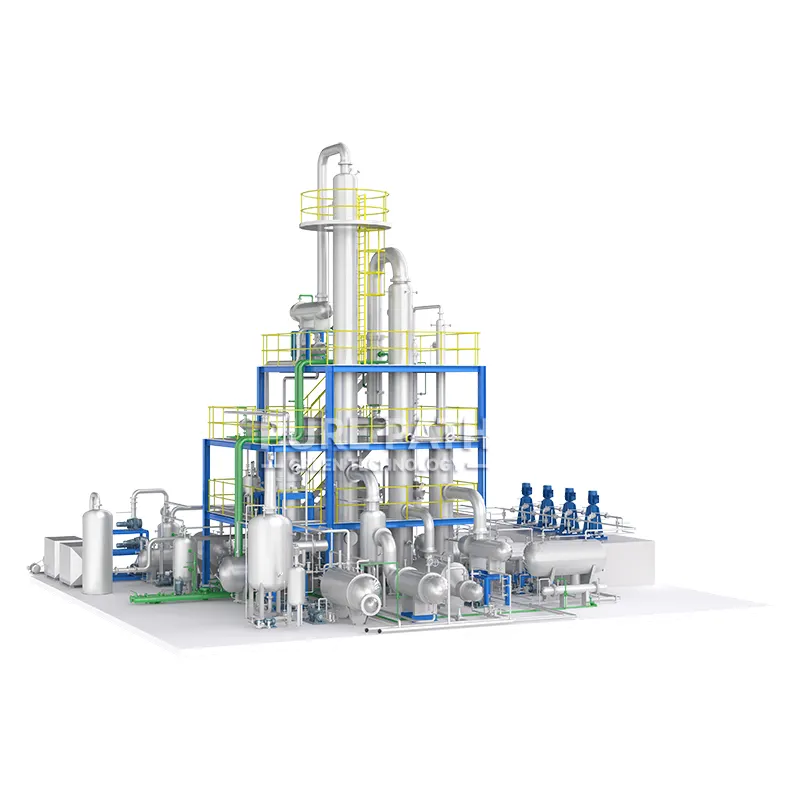 PurePath Hot PLC Monitoring Countinuious Waste Engine Oil Recycling Distillation Plant for Diesel and Base Oil