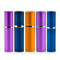 Échantillons d'usine disponibles : Nouveau flacon vaporisateur de parfum en aluminium, mini échantillon cosmétique 5ml 10ml, tube testeur