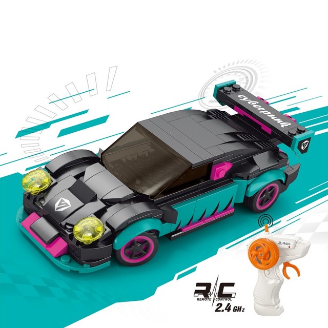 Achko 70053 RC Racing Car Building Blocks Set-Construction & Model Toy with 265 ABS Pieces 5 to 7 Years Transportation Theme