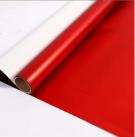 Lot de papier cadeau métallisé rouge recyclable en gros, sac cadeau, rouleau de papier d'emballage, boîte cadeau, carnet 80 g/m², autres couleurs disponibles
