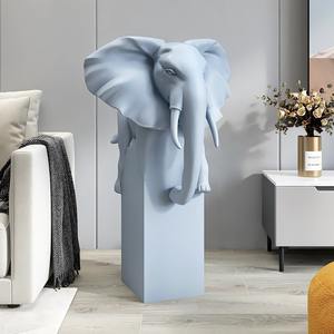 Design Chic alla moda <span class=keywords><strong>testa</strong></span> di <span class=keywords><strong>elefante</strong></span> <span class=keywords><strong>in</strong></span> resina Versatile per Home Office e scene <span class=keywords><strong>all</strong></span>'aperto - Product Image 1