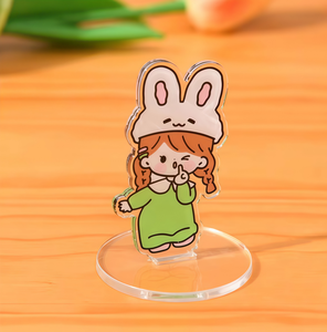 ขายส่งสแตนดี้อะคริลิกใสสองชิ้นแบบกำหนดเองได้ พร้อมฐาน ลายการ์ตูนอนิเมะ - Product Image 2