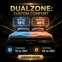 Matelas électrique double zone pliable avec refroidissement et chauffage pour un sommeil silencieux à la maison ou à l'hôtel
