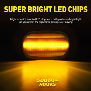 ไฟเลี้ยวข้างแบบไหล Auxito Pair Flowing LED สำหรับ Toyota Hilux Corolla Lexus - Product Image 2
