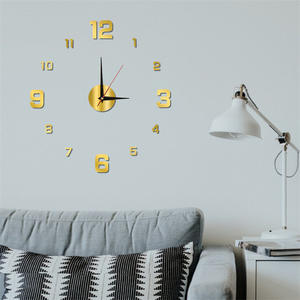 Reloj de Pared Grande de Diseño Moderno 2025, Relojes de Cuarzo 3D DIY, Relojes de Moda, Pegatinas de Espejo Acrílico para Sala de Estar y Hogar, Venta al Por Mayor - Product Image 3