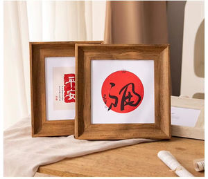 Modern Minimalism 6 Inch Desktop Ornaments Home Decor Retro Wood Light Photo <b>Frame</b> - Product Image 2