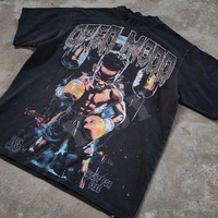 T-shirts graphiques personnalisés avec logo, T-shirts à impression en relief de poids lourd, Playera Hip Hop Largo Oversize, T-shirts graphiques pour hommes