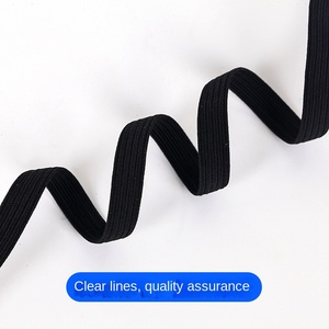 Fábrica Atacado Branco Herringbone Estilo Racing <span class=keywords><strong>Belt</strong></span> 1cm Flat <span class=keywords><strong>Elastic</strong></span> High <span class=keywords><strong>Elastic</strong></span> <span class=keywords><strong>Rubber</strong></span> Band para Vestuário Acessórios - Product Image 5