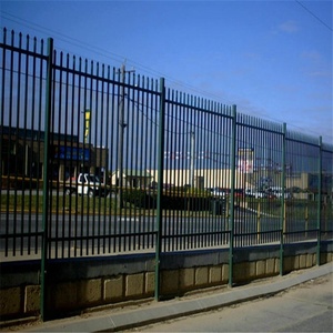 8FT Villa Ornamental Steel Fencing <strong>Posts</strong> 6FTX8FT Wrought Iron Railing Heat Treated <strong>Wood</strong> for Home Security Border Application - Product Image 5