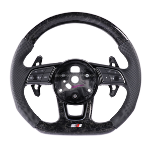 <span class=keywords><strong>Volant</strong></span> en fibre de carbone avec palettes de changement de vitesse pour Audi A4L B9 - Product Image 6