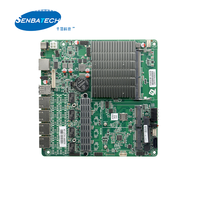 Placa base cortafuegos para enrutador Linux Sim con 4 Lan Celeron J4125 BYPASS opcional Conslole PS2 Tarjeta Madre