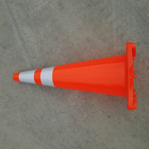 Trafik konisi üreticileri koni şekli PVC esnek 90cm trafik konisi - Product Image 5