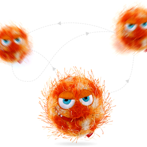 Juguetes interactivos para perros <span class=keywords><strong>GiGwi</strong></span>, <span class=keywords><strong>pelota</strong></span> de goma y fieltro de felpa con función chirriante para movimiento y entretenimiento de mascotas - Product Image 5