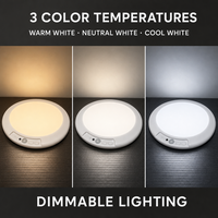 Lampe de nuit minimaliste rechargeable magnétique, lampe à disque LED avec capteur tactile ABS, lumière blanche chaude, 3 températures pour la maison, la chambre à coucher