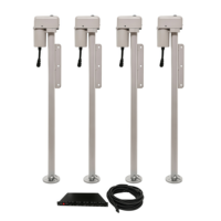 Stabilisateurs électriques motorisés pour camping-car, vérins de nivellement automatique pour caravanes et remorques de voyage