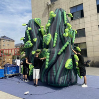 Arbre gonflable personnalisé en forme de tige de haricot ou de liane pour festival de musique, jungle, carnaval, scène d'événement sur le thème de la forêt ou décoration de parc