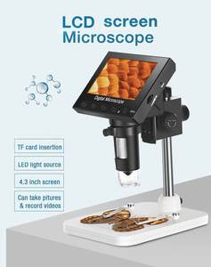 720P Microscope Numérique pour la Réparation Mobile 1000X avec 4.3 pouces ÉCRAN LCD 8LED Batterie au Lithium Intégrée avec socle - Product Image 2