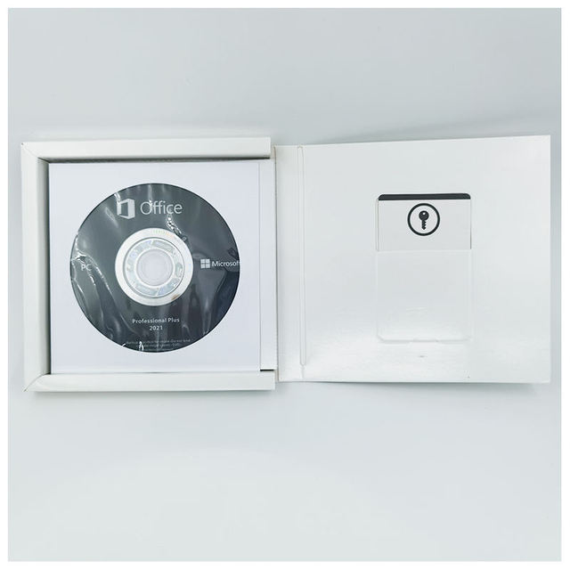 Office Professional Plus 2021 English DVD Package with Key Card Office Not Bound to Key Online Activation in Stock for