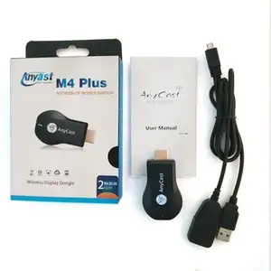 מפעל ישיר למכור זול miracast WIFI dongle m4 בתוספת תצוגה אלחוטי wifi אנדרואיד הטלוויזיה dongle anycast M4 בתוספת