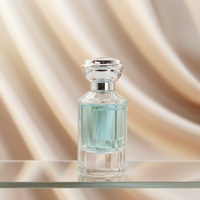 Parfum biologique Marley Lavender Dragon en verre transparent de 6 ml, semi-décanté, avec bouchon en liège, flacons de luxe de 50 ml