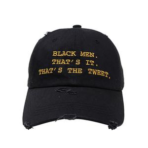 ヴィンテージディストレストジャンハットフレイビル野球帽金属調節可能な未構築コットンウォッシュデニムお父さん帽子女性男性用 - Product Image 2