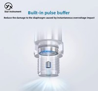 Manomètre numérique CYYZB3, capteur transmetteur à silicium diffusé haute précision, batterie intégrée, acier inoxydable, IP54, 2 ans de garantie
