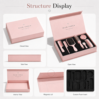 Boîte cadeau pour outils capillaires avec impression de logo personnalisé, boîte rigide en carton avec couvercle magnétique, boîtes pour peignes, emballage écologique en matériaux recyclés