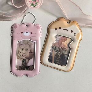 3x4 Inches Acrylic Photocard Picture <b>Frame</b> Holder Stand Keychain Mini Card Holder for Automotive Use - Product Image 2
