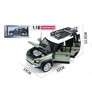 Gran <span class=keywords><strong>1</strong></span>/<span class=keywords><strong>18</strong></span> <span class=keywords><strong>Land</strong></span> <span class=keywords><strong>Rover</strong></span> <span class=keywords><strong>Defender</strong></span> SUV todoterreno aleación modelo coche Diecast juguete colección de coches simulación sonido luz regalos para niños - Product Image 6