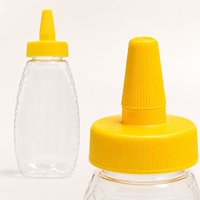 Botella Transparente con Dosificador para Miel, Sirope, Salsas, Aderezos, Jugos, Ketchup, Empaquetado OEM, Marca Privada, Venta al Por Mayor