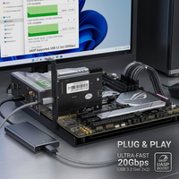 Carte d'extension interne Lekuo PCIe vers USB 3.2 Type-C pour serveur de bureau