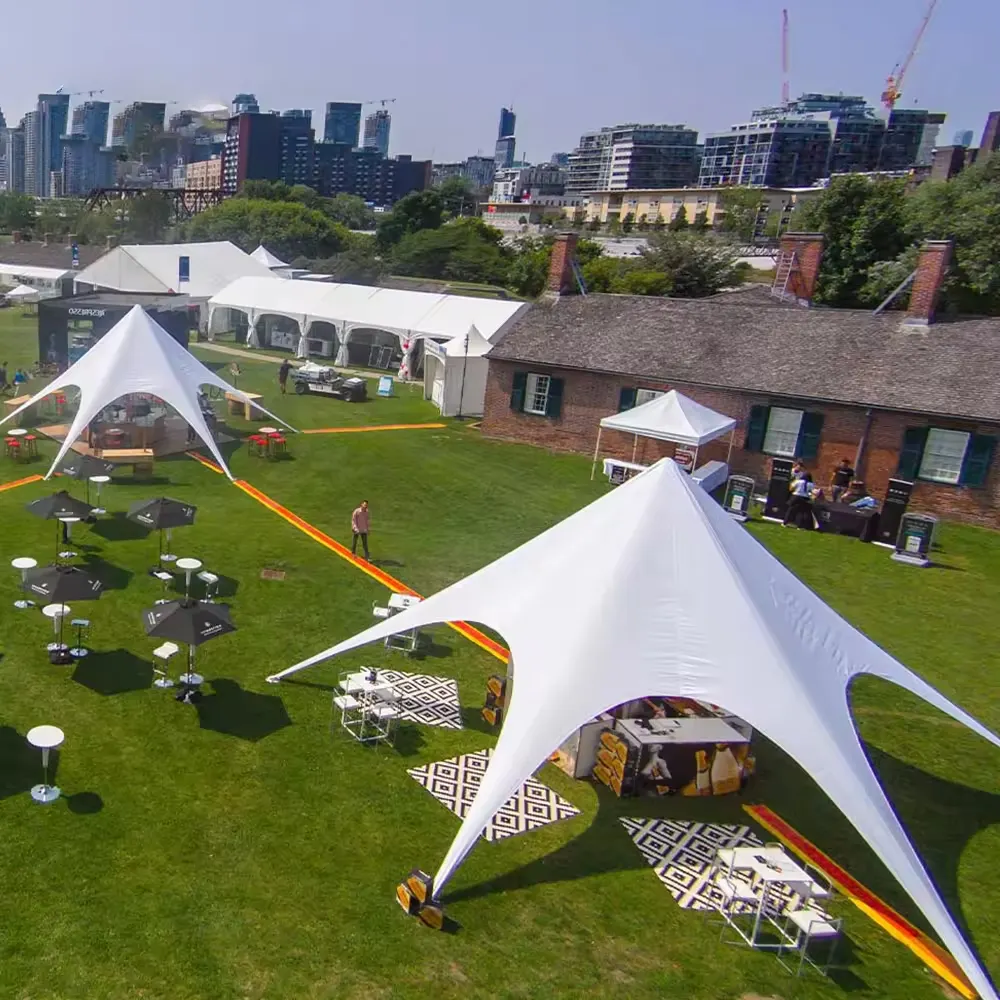 Tentes d'exposition commerciale en plein air pour événements publicitaires Northpole Limited Parts Star Bull Gazing Stage Tent