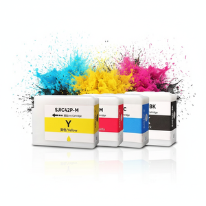 Cartouche complète SJIC42P 80 ml multicolores pour <span class=keywords><strong>imprimante</strong></span> <span class=keywords><strong>jet</strong></span> <span class=keywords><strong>d</strong></span>'<span class=keywords><strong>encre</strong></span> couleur Epson C4030 C4000 C4020 - Product Image 1