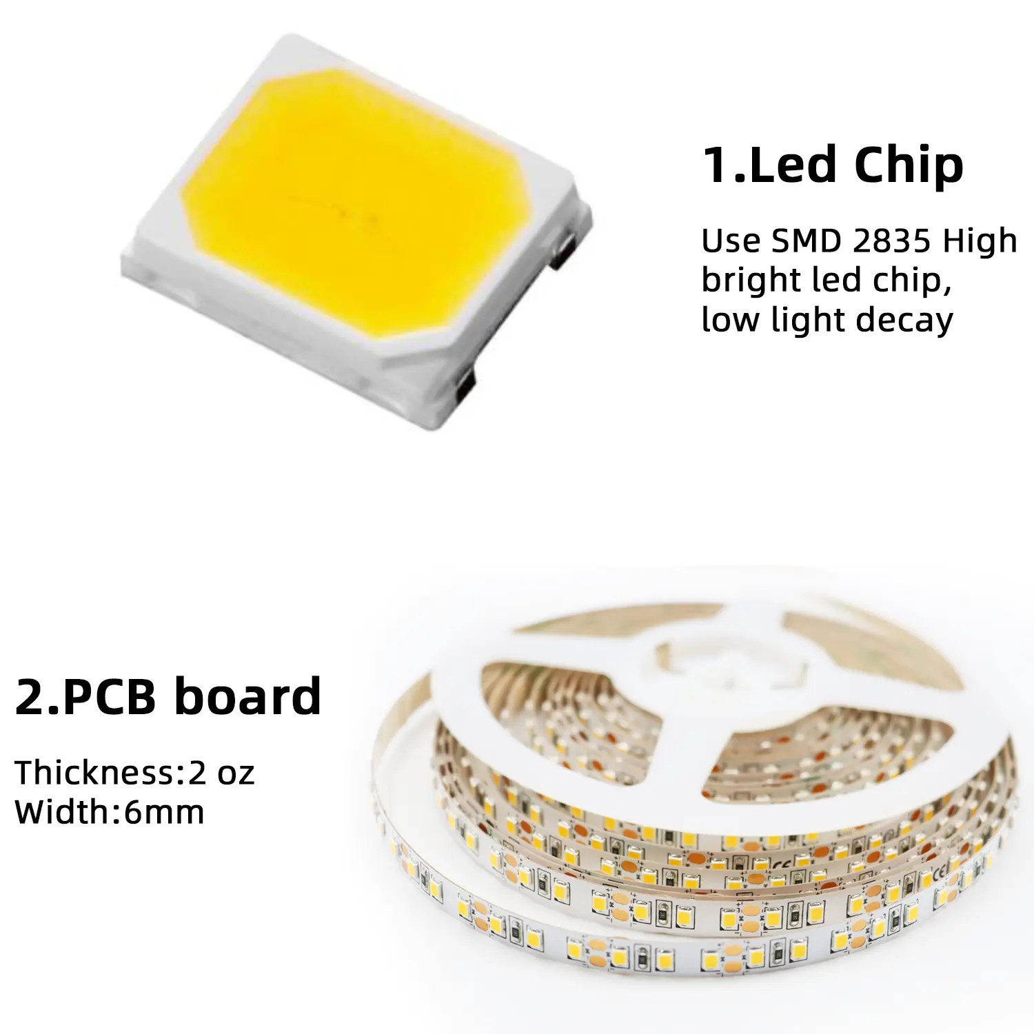 VST高密度DC12V低電圧ウォームホワイト調光可能LEDスマートストリップライト家庭用