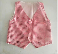 Mode enfants sans manches paillettes gilet hip-hop Jazz danse scène Costume fille garçon veste brillant gilets paillettes paillettes gilet