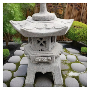 Tradizionale cinese grigio lanterna <span class=keywords><strong>giardino</strong></span> giapponese ornamento esterno <span class=keywords><strong>per</strong></span> alberghi 15-45cm Lantern15-45cm di pietra - Product Image 1
