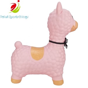 Jouets gonflables <span class=keywords><strong>Lama</strong></span> en forme d'animal pour bébé, cavalier rebondissants, cheval sautant - Product Image 2