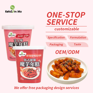 Ketoslimmo al por Mayor, Pastel de Arroz Konjac Coreano con Sabor a <span class=keywords><strong>Queso</strong></span> Dulce y Picante en Cubo - Product Image 4