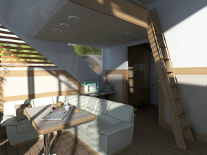Maison moderne, bateau modulaire, hôtel préfabriqué, petite maison, bateau flottant, cabanes flottantes, hôtel, station d'accueil, bateau Mobile, maison - Product Image 5