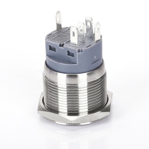 Bật Tắt Tự Khóa Công Tắc Nút Nhấn <span class=keywords><strong>Ip67</strong></span> 25Mm Đèn LED Vòng 220V Chống Nước Nhất Thời Cho Bình Nước - Product Image 3