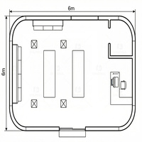 Iparwa Boutique Modulaire Métallique Préfabriquée Extensible et Personnalisable, Prête à l'emploi, Style Moderne, pour Vitrine, Magasin, Maison Intelligente et Boutique AI