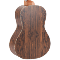 Madera de Cenicero laminada hecha en fábrica de China de alta calidad con ukelele de concierto Binding23 pulgadas de hueso de pescado