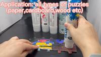 Colle spéciale pour puzzles WBG 60ML 100ML 120ML, non toxique, séchage rapide, avec tête éponge nouvelle génération pour puzzles en papier et en bois