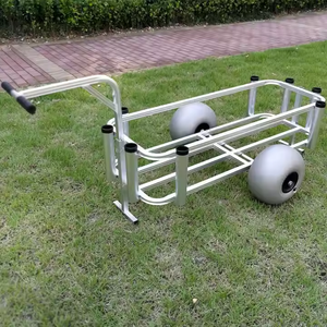 Легкая стальная каркасная рыболовная тележка для кемпинга, простая в использовании многофункциональная пляжная Экипировка, настраиваемый Железный материал - Product Image 4