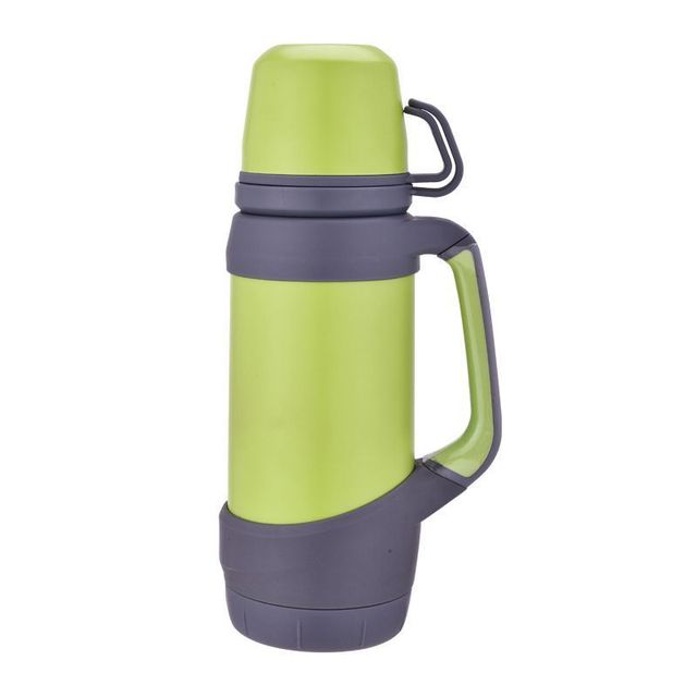 Green Color Stainless Steel Vacuum Flasks Thermoses 0.8L 1L Big Size Outdoor Cup Bottle